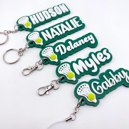 Personalized Sport Keychain Sports Bag Name Tag