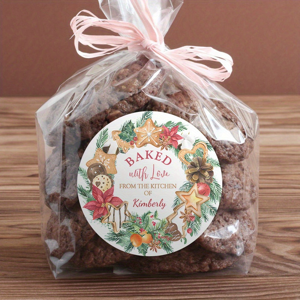 Customizable Christmas Baking Stickers