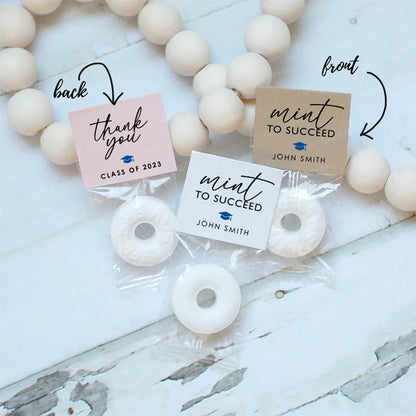 100pcs Mint to Succeed Favors,Graduation Mints