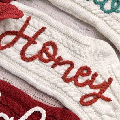 Cute Bow Personalized Christmas Stocking