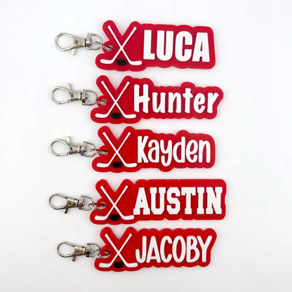 Personalized Soprt Name Tag Keychain