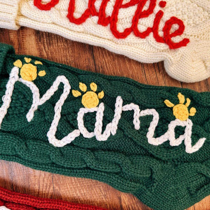 Paw Mom stockings Personalized Christmas Stockings