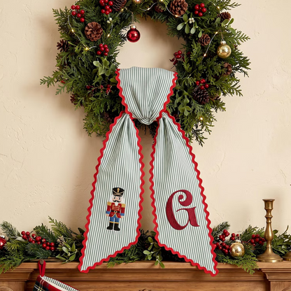 Personalized Christmas Tree Wreath Sash