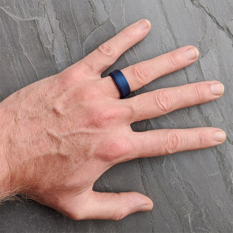 Custom Engraved Silicone Ring for Men