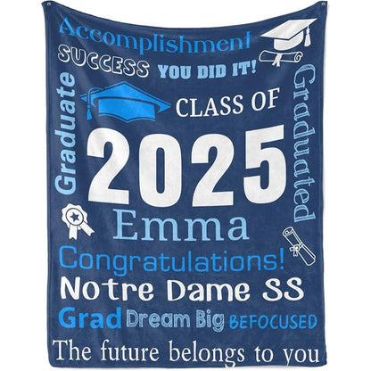 Personalized Graduation Blankets Graduation Gift