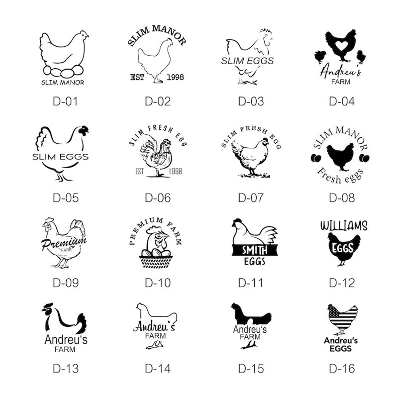 Custom Egg Stamp! Farm Stamp | Egg Marking | Egg Stamper | Egg Carton Stamp