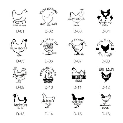 Custom Egg Stamp! Farm Stamp | Egg Marking | Egg Stamper | Egg Carton Stamp