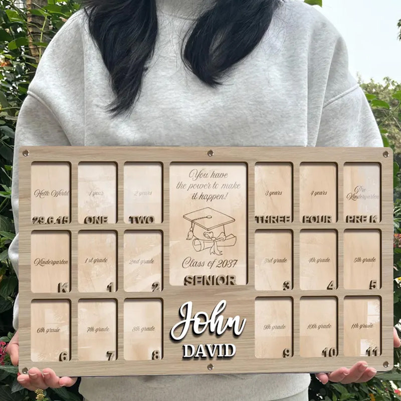 Personalized Grade School Picture Frame Graduation Gift