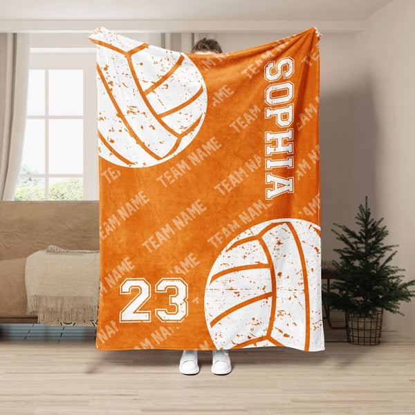 Personalized Volleyball Blanket