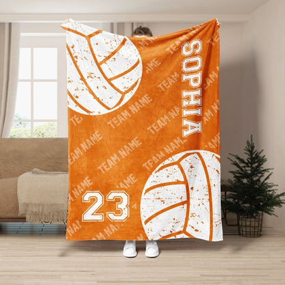 Personalized Volleyball Blanket