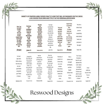 Baptism Cross/ Baptism Gift/Wooden Cross/Baby Shower Gift
