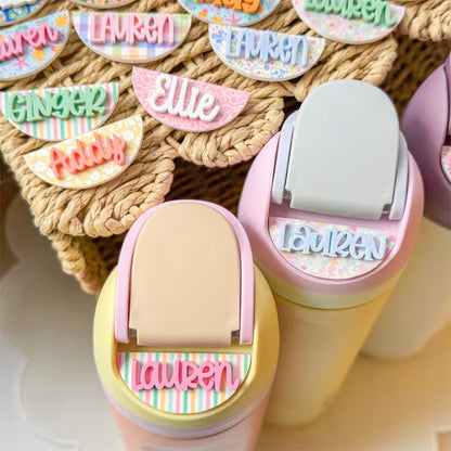 SUMMER Owala Name Plate, Personalized Owala Name Plate