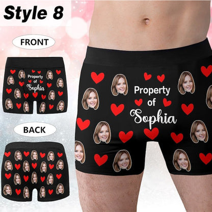 Personalized Boxers for Husband, Custom Face Underwear