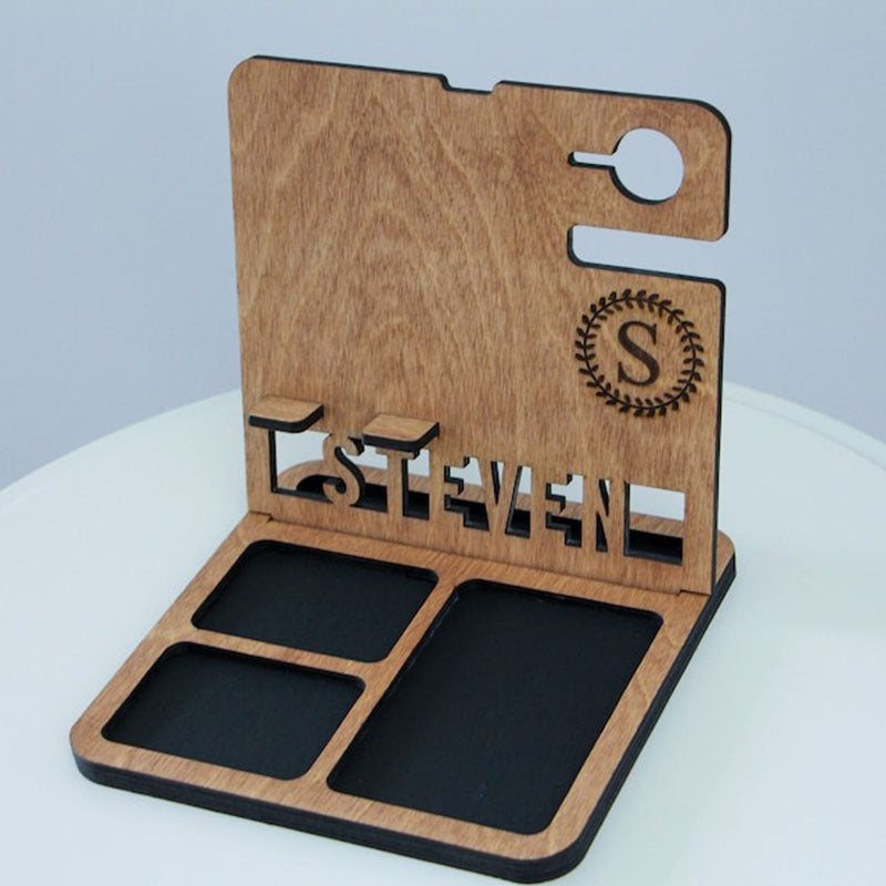 Personalized Book Holder, Custom Book Stand, Personalized Docking Station Men, Gift for Men