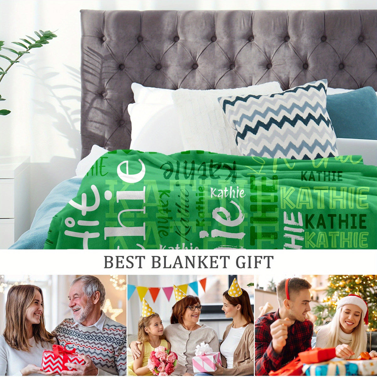 Blanket Personalized Flannel Throw Blanket for Son Daughter