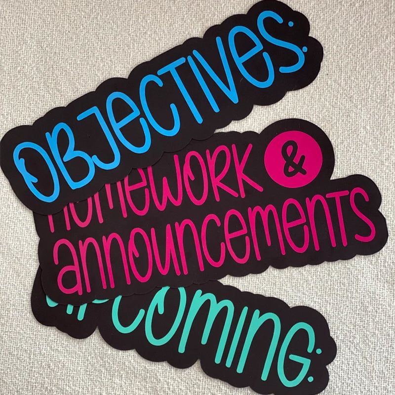 White Board Custom Magnetic Labels