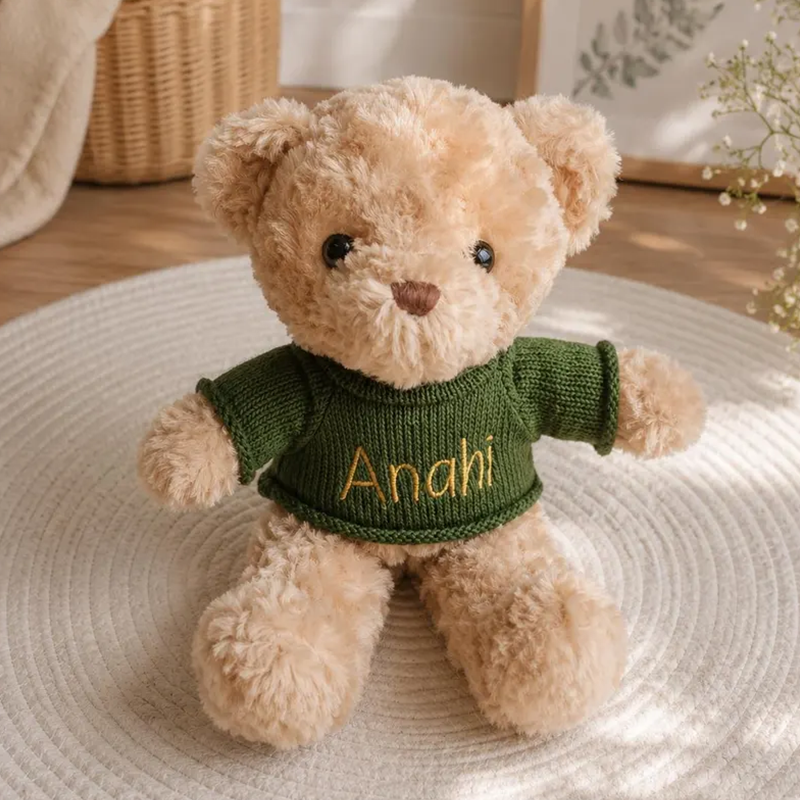 Embroidered Name Teddy Bear,Personalized Stuffed Animal