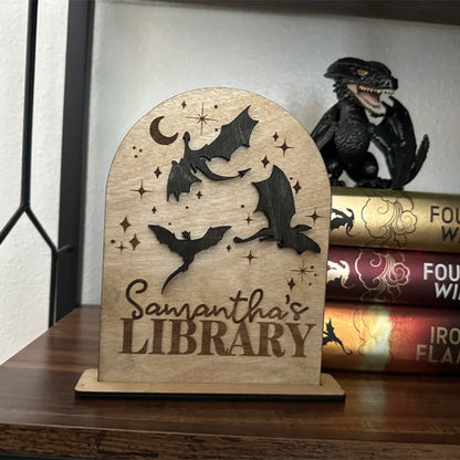 Dragon Personalized Library Sign, My Library Sign