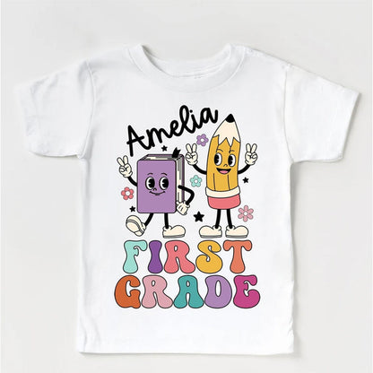 Personalized Kindergarten Shirt, Personalized Back to School Shirt Personalized First Grade Shirt