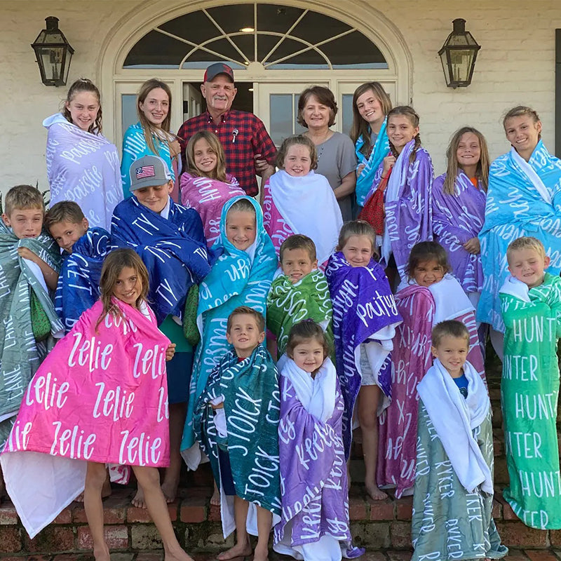 High Quality Personalized Super Soft Name Family Blanket