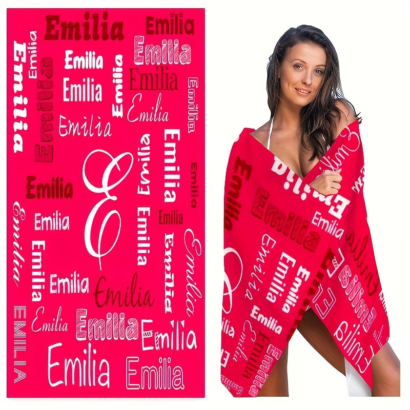Personalized Name Beach Towel - Super Soft