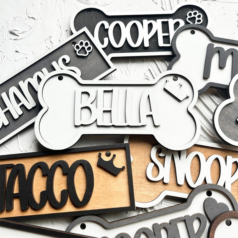 Personalized Crate Name Sign, Kennel Name Plate