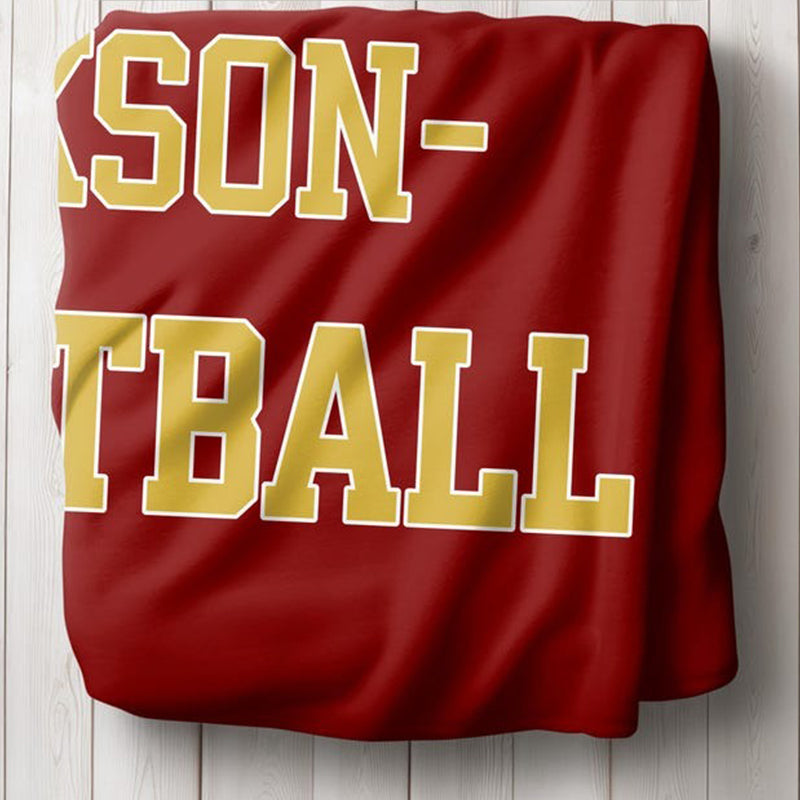 Personalized Basketball Blanket Custom Basketball