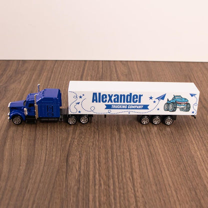 Personalized Toy Truck for Boys, Customized name on the side of the truck