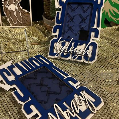 2026 Layered Wood Senior Photo Frame: Personalized Graduation Keepsake