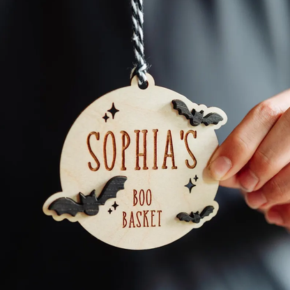 Halloween Name Boo Basket Tag