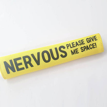 Personalized dog lead sleeve, custom made, color of your choice and custom text