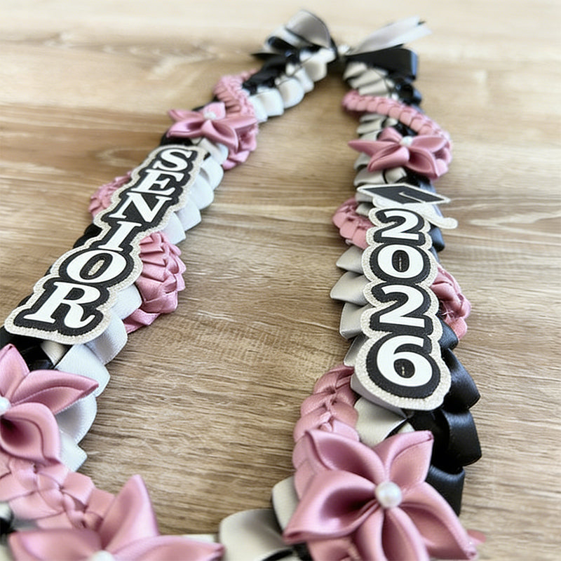 Senior Graduation Lei A beautiful 3 colored single lei