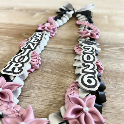 Senior Graduation Lei A beautiful 3 colored single lei