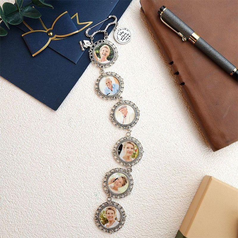 Personalized Graduation Cap Memorial Tassel Brooch Pin