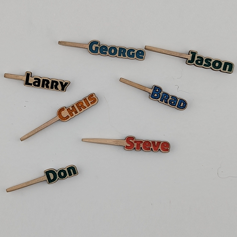 (A set of 3pcs )Personalized Names, Cribbage board pegs