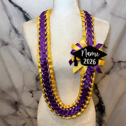 Graduation Double Ribbon Lei Graduation lei