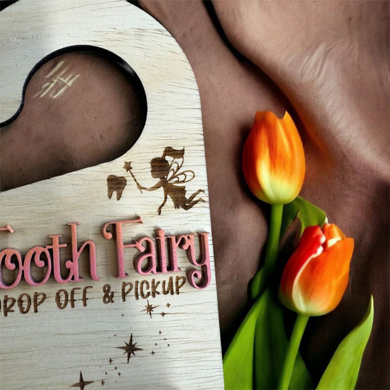 Tooth Fairy Door Hanger Personalized Boy Girl