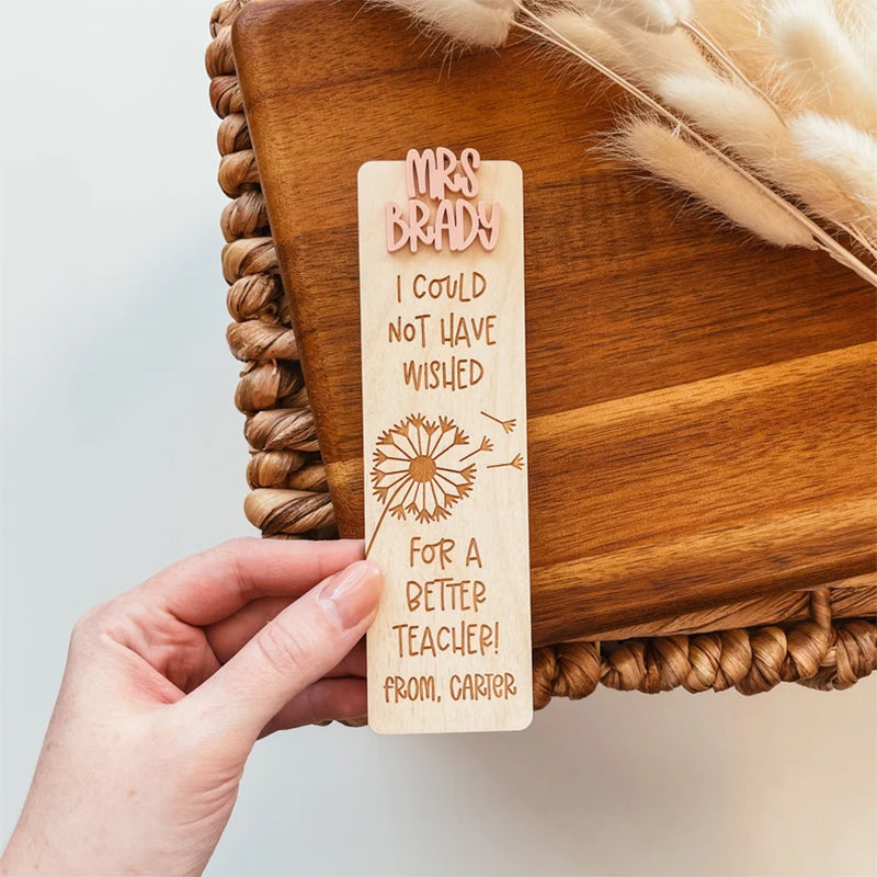 Teacher Appreciation Week, Custom Teacher Name Bookmark