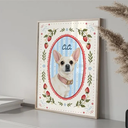 Mini Custom Watercolor Pet Portrait, Dog Portraits from Photos, Pet Memorial Art