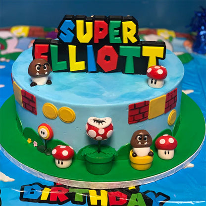 Custom Super Mario Bros inspired Name Plate