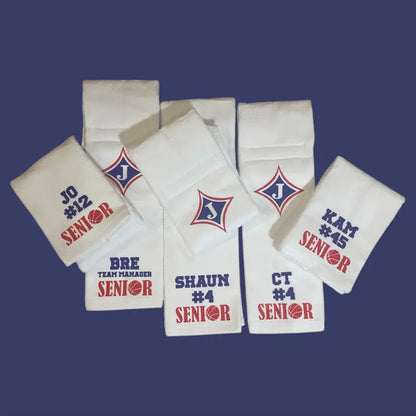 Custom sports towel personalized for athlete towel for QB football towel