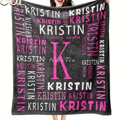 Personalized Polyester Blanket - Custom Name Blanket