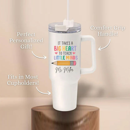 Custom Teacher Tumbler, Personalized 40oz Teacher Tumbler