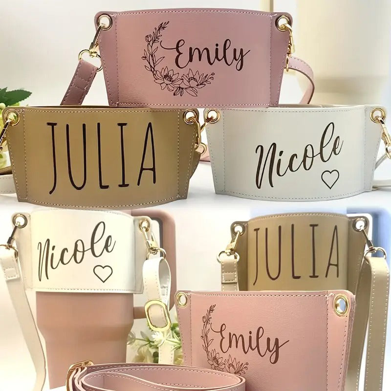 Personalized Water Bottle Carrier Adjustable 40/30oz Water Bottle Carrier