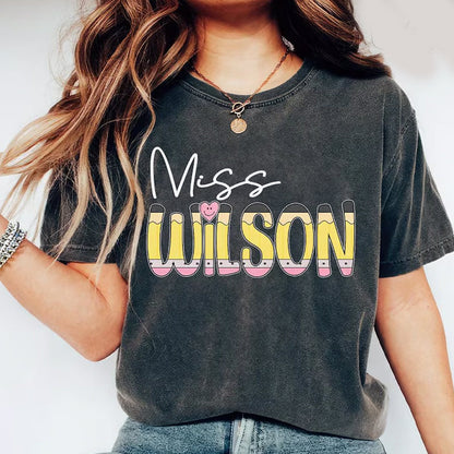 Custom Name Teacher Shirt, First Day Of School Teacher Shirt