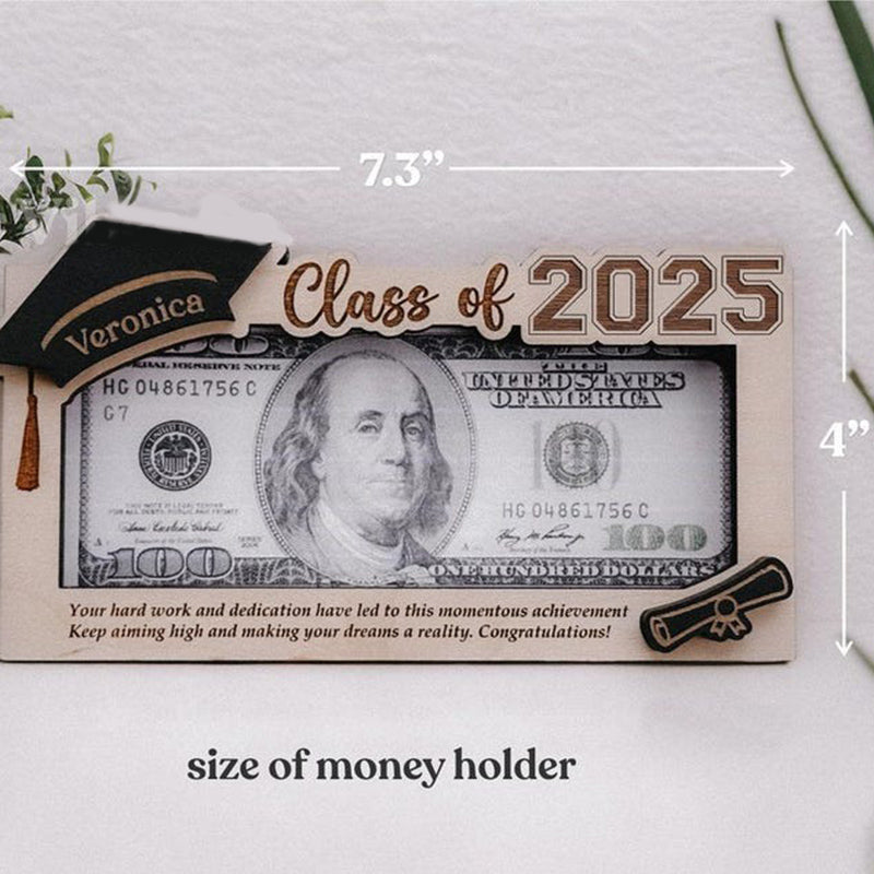 Graduation Gift Money Holder Frame | Custom Graduation Gift Message