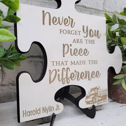 Custom Retirement Puzzle Piece Gift for Boss