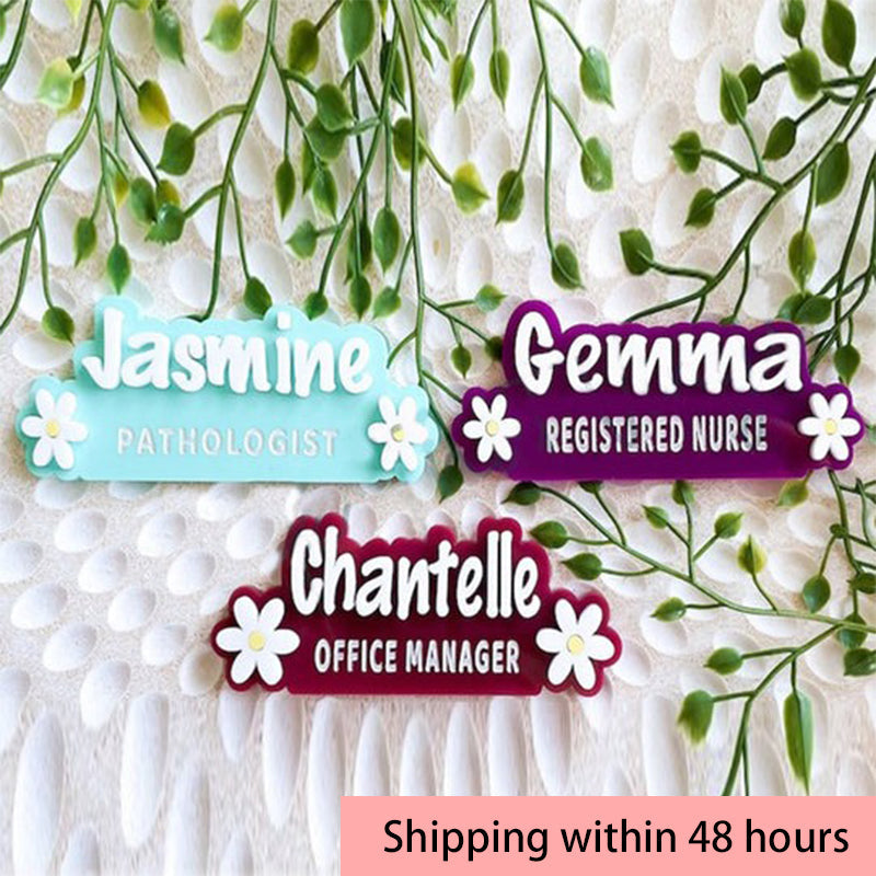 Personalised Work Name Badge, Name Badge for Work