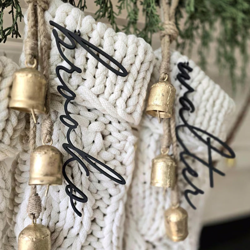 Christmas Stocking Tags, Personalized Stocking Tags