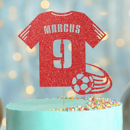 Personalised Glitter Cake Topper